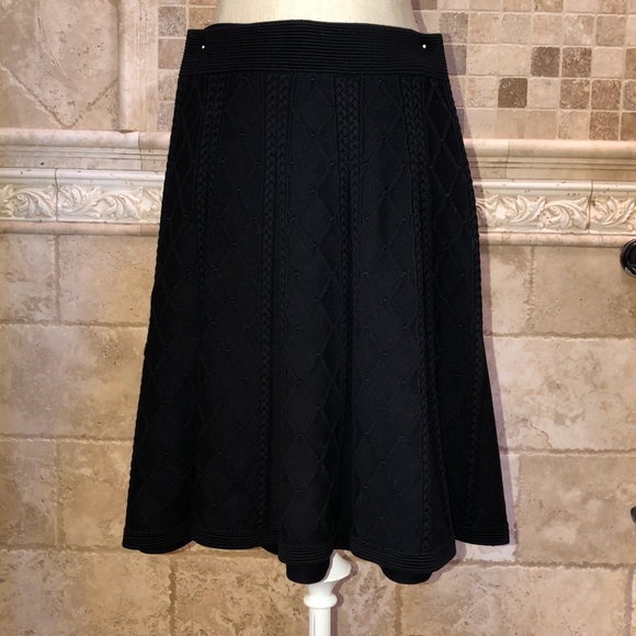 Sandro Paris Black Knit Stretch Skirt - Picture 3 of 6